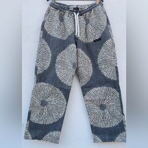 Proper Tone Thick Gray and White Patterned Pants
